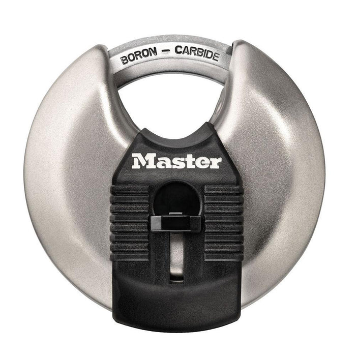 Master Lock M40XD 2-3/4in (70mm) Wide Magnum® Stainless Steel Discus Padlock with Shrouded Shackle-Master Lock-M40XD-LockPeople.com