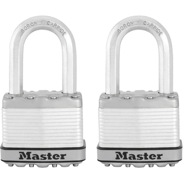 Master Lock M5XTHC 2in (51mm) Wide Magnum® Laminated Steel Padlock; 2 Pack-Master Lock-LockPeople.com
