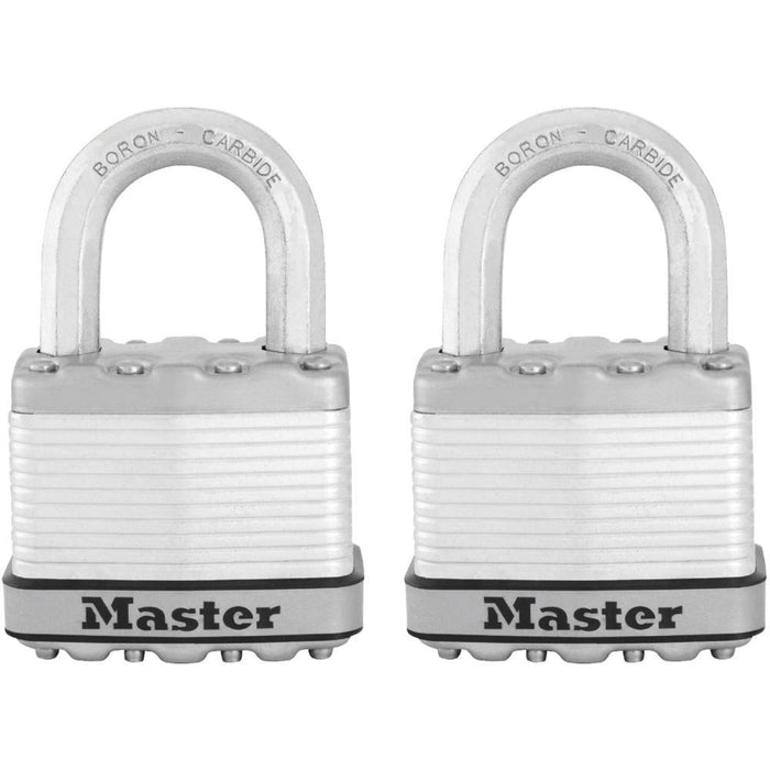 Master Lock M5XT 2in (51mm) Wide Magnum® Laminated Steel Padlock; 2 Pack-Master Lock-LockPeople.com