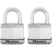 Master Lock M5XT 2in (51mm) Wide Magnum® Laminated Steel Padlock; 2 Pack-Master Lock-LockPeople.com