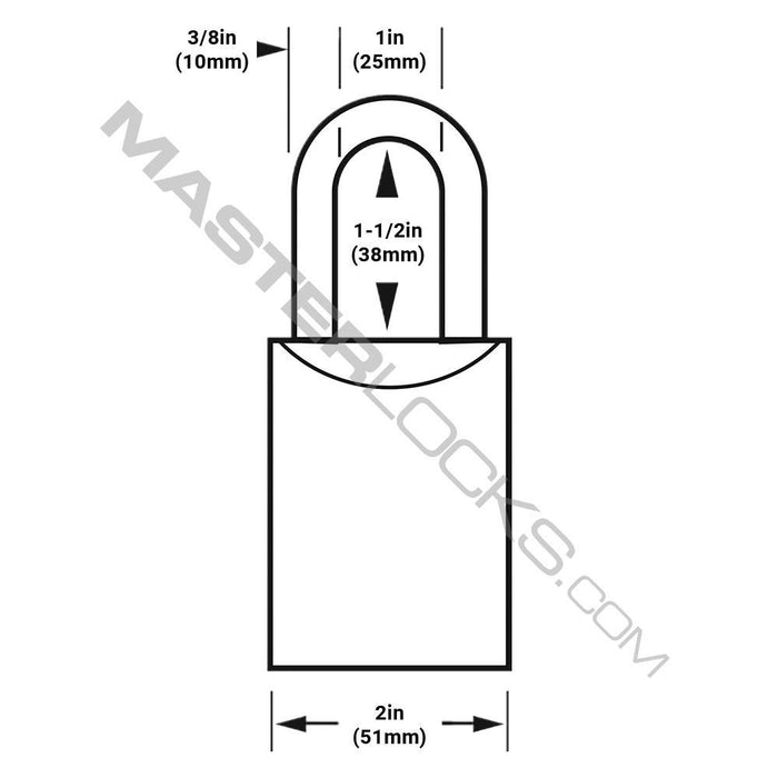 Master Lock 7053 Pro Series® Recodable Solid Steel Padlock 2" (51mm) Wide-Keyed-Master Lock-7053-LockPeople.com