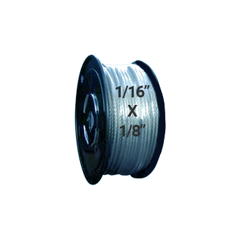 Hodge Products 23002 - 1/16" ID x 1/8" OD Vinyl Coated Aircraft Cable 7 x 7-Hodge Products-23002-LockPeople.com