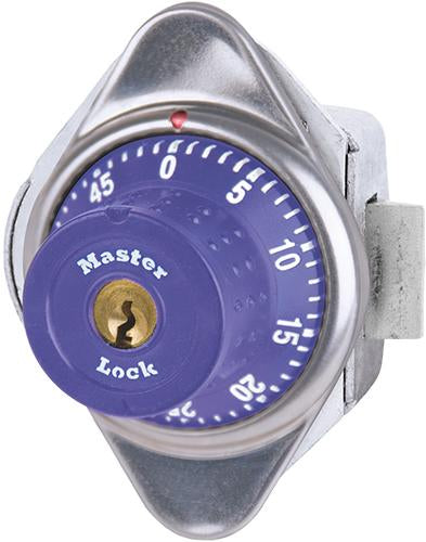 Master Lock 1655MD Built-In Combination Lock with Metal Dial for Horizontal Latch Box Lockers - Hinged on Left-Master Lock-Purple-1655MDPRP-LockPeople.com