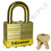 Master Lock 2B Laminated Brass Padlock with Brass Shackle 1-3/4in (44mm) wide-Master Lock-Keyed Alike-15/16in-2KABYLW-LockPeople.com