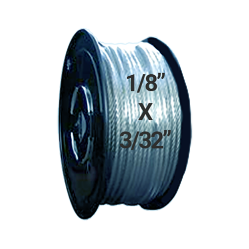 Hodge Products 23005 - 3/32" ID x 1/8" OD Vinyl Coated Aircraft Cable 7 x 7-Hodge Products-23005-LockPeople.com