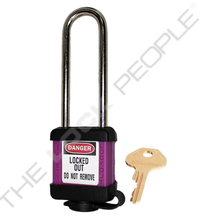 Master Lock 410COV Padlock with Plastic Cover 1-1/2in (38mm) wide-Master Lock-Keyed Different-3in-410LTPRPCOV-LockPeople.com