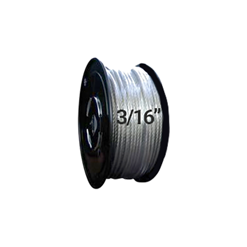 Hodge Products 25033 - 3/16" Diameter Aircraft Cable 7 x 19 - Reel of 500 ft-Hodge Products-25033-LockPeople.com